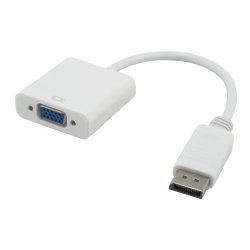 MCL CG-294C câble vidéo et adaptateur 0,2 m VGA (D-Sub) DisplayPort Blanc