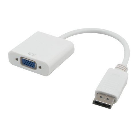 MCL CG-294C câble vidéo et adaptateur 0,2 m VGA (D-Sub) DisplayPort Blanc