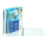 Raccoglitore personalizzabile Lumina - 22 x 30 cm - 4 anelli tondi 30 mm - PP - trasparente - Favorit