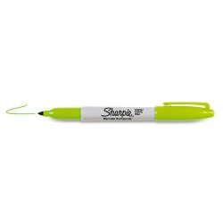 Marqueur sharpie permanent pointe ogive fine 0.9mm sèche rapidement coloris vert pomme