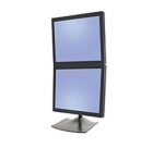 Ergotron DS Series DS100 Dual Monitor Desk Stand, Vertical 61 cm (24") Bureau Noir