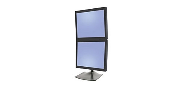 Ergotron DS Series DS100 Dual Monitor Desk Stand, Vertical 61 cm (24") Bureau Noir
