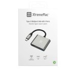 XtremeMac XWH-HUB3-13 laptop dock & poortreplicator Bedraad USB Type-C Zilver