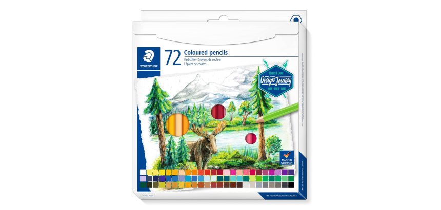Crayon couleur staedtler 146c design journey pack de 72     couleurs assorties