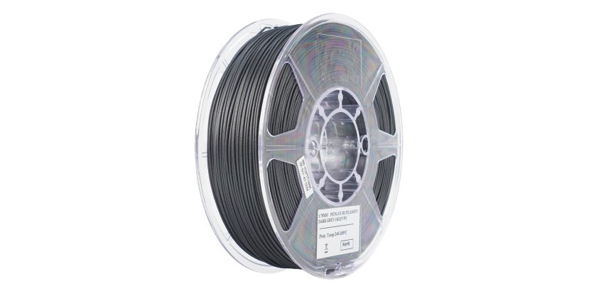 eSUN EPETG-CF 1,75mm DUNKELGRAU 1kg PETg (polyethylenterephthalat glycolisiert) Dunkelgrau