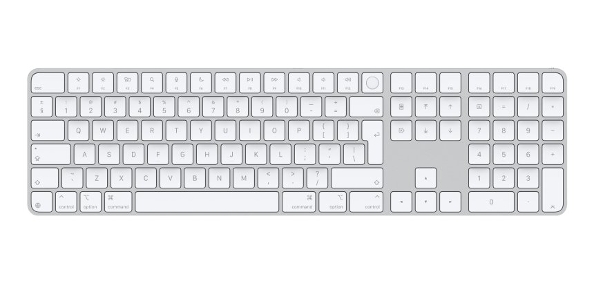 Apple Magic clavier Universel USB + Bluetooth QWERTY Anglais Blanc