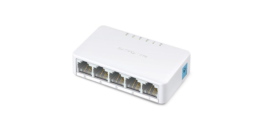 Mercusys MS105 switch di rete Non gestito Fast Ethernet (10/100) Bianco