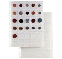 Buste forate Ercole - PVC liscio - 21 x 29,7 cm - porta monete - 30 tasche - Sei Rota - conf. 10 pezzi