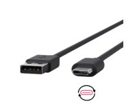 DLH Cable USB-A vers USB-C noir 1m 3A