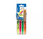 Surligneurs pilot frixion light effacable embout specialpointe biseautz jaune rose vert orange  3131910546818