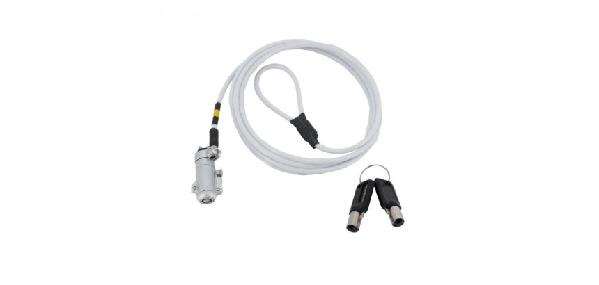 Mobilis 001378 câble antivol Noir, Gris 1,8 m