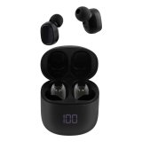 Écouteurs TWS intra-auriculaires avec boîtier et indicateur de charge - noir EBONYXBK
