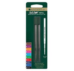 Recharge stylo-bille carpentras type mont blanc    bleu. blister de 2