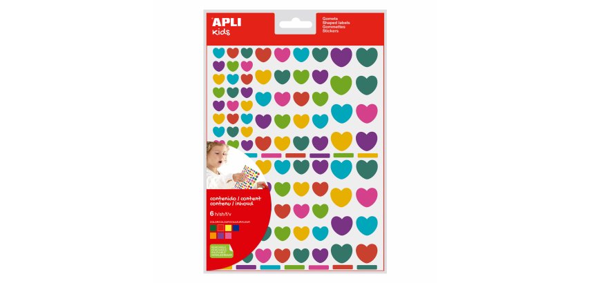 Gommettes 'Coeur', en sachet