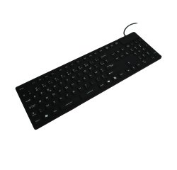 MCL ACK-729/N clavier Universel USB + PS/2 AZERTY Français Noir