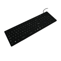 MCL ACK-729/N clavier Universel USB + PS/2 AZERTY Français Noir