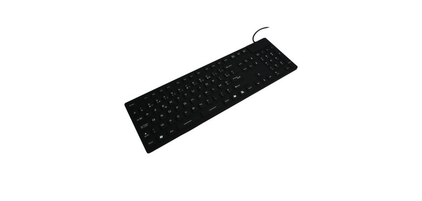 MCL ACK-729/N clavier Universel USB + PS/2 AZERTY Français Noir