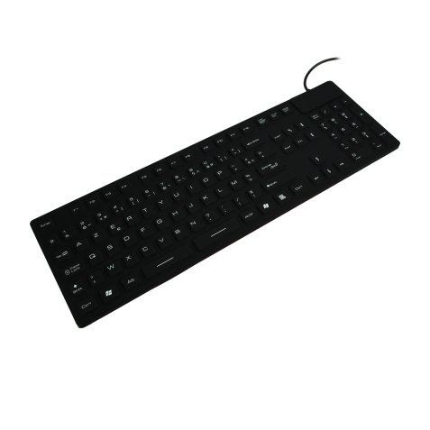 MCL ACK-729/N clavier Universel USB + PS/2 AZERTY Français Noir