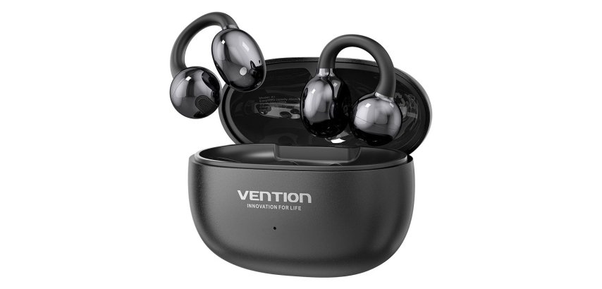 Vention ECHO CLIP A1 Auriculares Inalámbrico De oreja abierta Llamadas/Música/Deporte/Uso diario USB Tipo C Bluetooth Negro