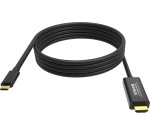Vision TC 2MUSBCHDMI8K/BL câble de téléphone portable Noir 2 m USB C