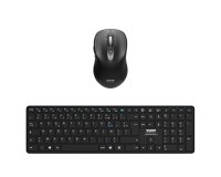 Port Designs 900907RFR clavier Souris incluse Maison Bluetooth AZERTY Français Noir