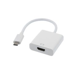 Adaptateur USB 3.1 Type-C Mâle / HDMI Femelle 15cm Blanc 590478