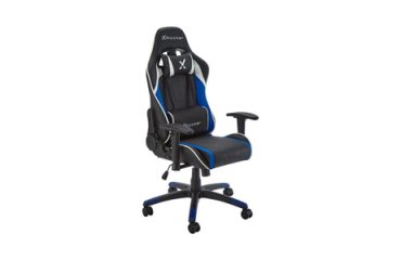 X Rocker 5124601 Video Game Chair Gaming Armchair Upholstered Seat Black, Blue
