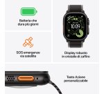 Apple Watch Ultra 3 GPS + Cellular 49mm Cassa Titanio Nero con Band Ocean Nero