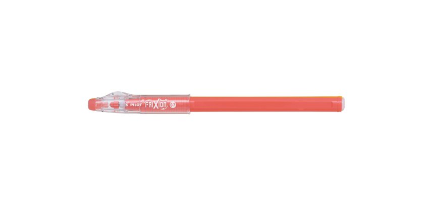 Frixion ball stick roller encre gel rose corail 0.7 mm
