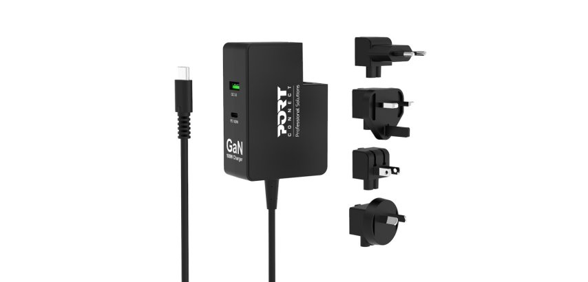 Port Designs 902103 chargeur d'appareils mobiles Ordinateur portable, Smartphone, Tablette Noir Secteur Intérieure