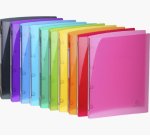 Classeur 4 anneaux plastifié Exacompta Iderama A4 - Dos 2 cm couleurs assorties