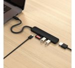 Satechi ST-P6SK hub & concentrateur USB Type-C 10000 Mbit/s Noir