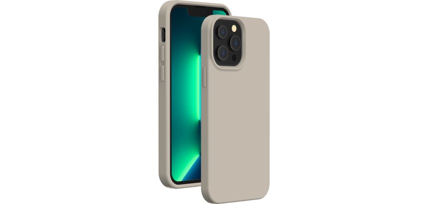 BIGBEN Coque iPhone COVSOFTIP1361PS Coque Grise iPhone 13 Pro