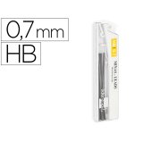 Mine liderpapel 0.7mm hb graphite très résistante tous portemines étui 12 unités