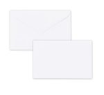 Scatola 100 biglietti + 100 buste - Dalmazia - bianco - 7,5 x 11,2 cm - Rex Sadoch