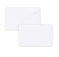 Scatola 100 biglietti + 100 buste - Dalmazia - bianco - 7,5 x 11,2 cm - Rex Sadoch