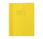 Protège-cahiers grain madras avec rabats marque-pages PVC 22/100ème 17x22 cm