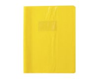 Protège-cahiers grain madras avec rabats marque-pages PVC 22/100ème 17x22 cm