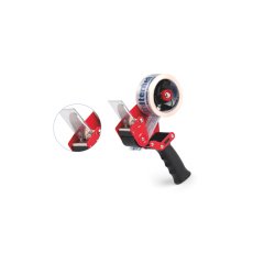 Artiglio 3025 dispenser nastro adesivo Nero, Rosso