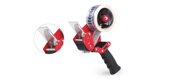 Artiglio 3025 dispenser nastro adesivo Nero, Rosso