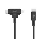 HYPER HyperJuice câble USB USB 2.0 1,5 m USB C USB C/Lightning Noir