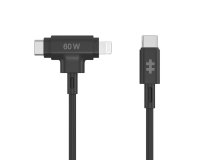 HYPER HyperJuice cable USB USB 2.0 1,5 m USB C USB C/Lightning Negro