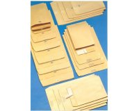 Busta a sacco Monodex - soffietti laterali - fondo quadro - strip adesivo - 23 x 33 x 4 cm - 120 gr - avana - Blasetti - conf. 250 pezzi