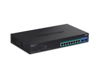 Trendnet TPE-1021WS commutateur réseau Géré L2/L3/L4 Gigabit Ethernet (10/100/1000) Connexion Ethernet, supportant l'alimentation via ce port (PoE) Noir