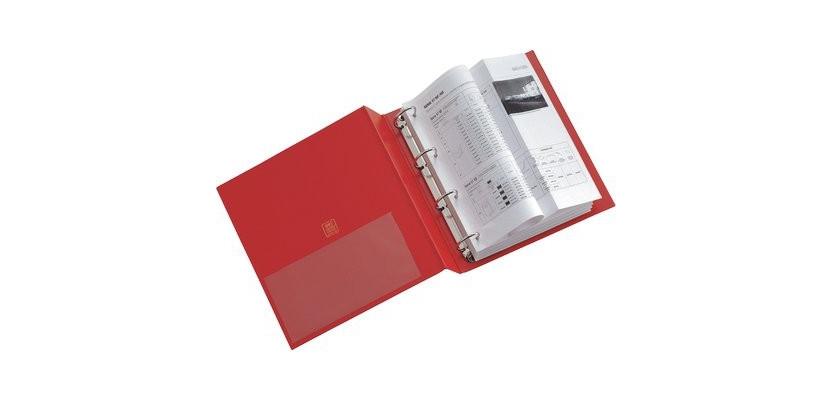 SEI Rota Stelvio ring binder A4 Red