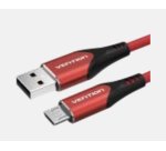 Vention COARG cable USB USB 2.0 1,5 m USB A Micro-USB B Negro, Rojo