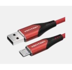 Vention COARG cable USB USB 2.0 1,5 m USB A Micro-USB B Negro, Rojo