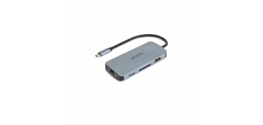 DICOTA D32062 hub & concentrateur USB Type-C Argent