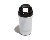 Muitomas WBOTTLETH350WH tazza da viaggio 350 ml Nero, Bianco Acciaio inox
