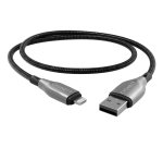 Cygnett CY4658PCCAL lightning cable 1 m Black, Grey